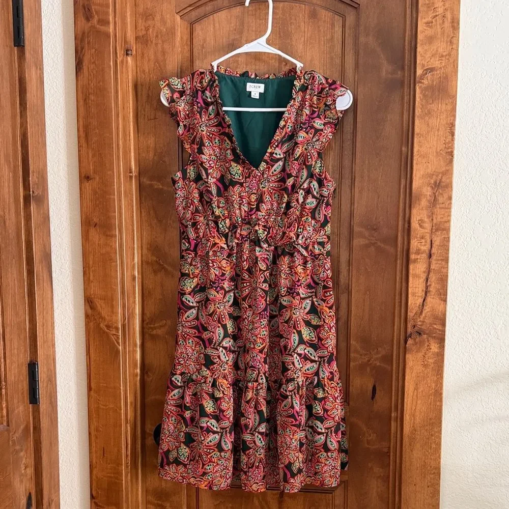 J. Crew Multicolor Floral Dress